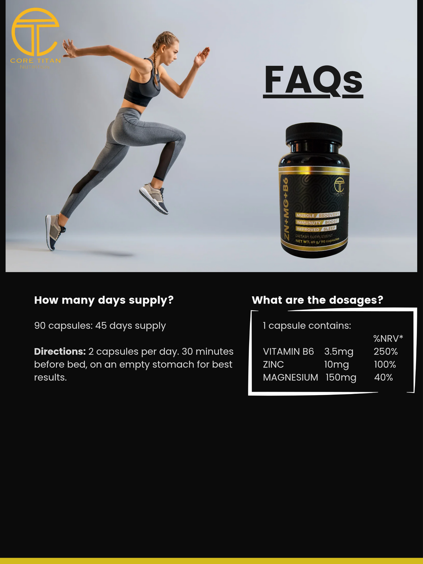 High Strength ZMA 90 caps